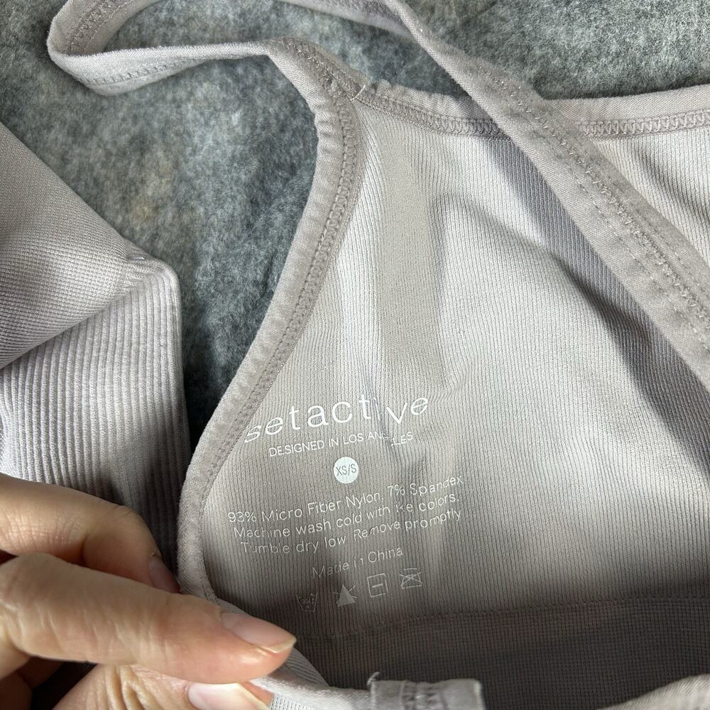 SET Active Light Taupe High-Waist Leggings & Sports Bra Set - Picture 11 of 14